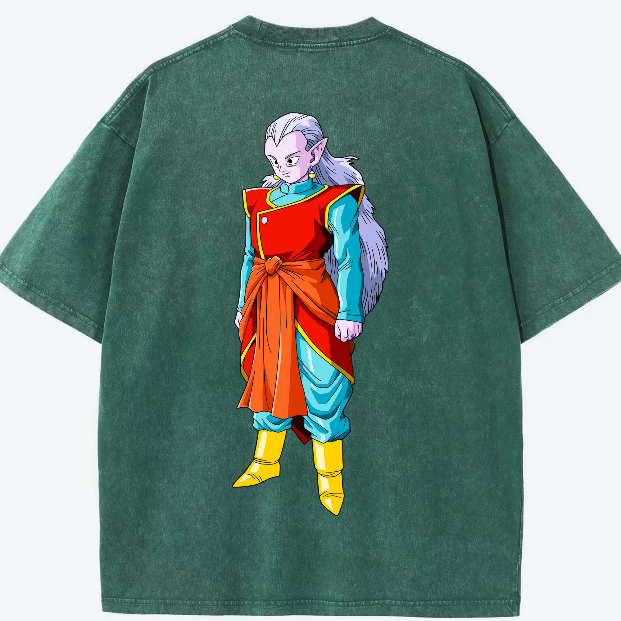 （画像用） ドラゴンボール DRAGON BALL 綿100% ヴィンテージ風 半袖Tシャツ（背面プリント）